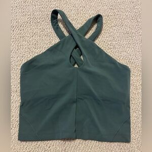Lululemon Align Keyhole Halter Tank Size 4 dark forest